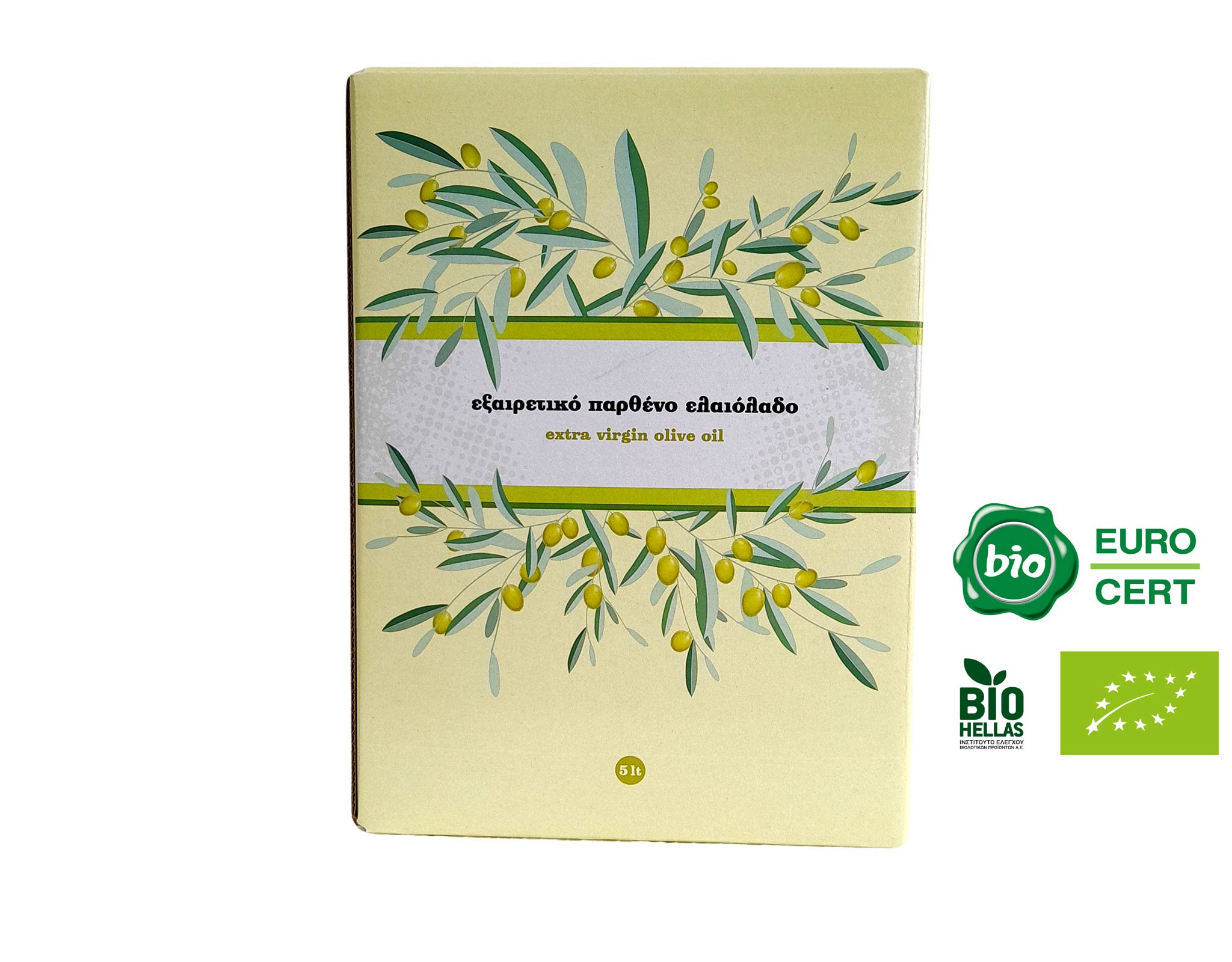 olive-oil-5L Εξαιρετικό πιστοποιημένο βιολογικό παρθένο ελαιόλαδο ψυχρής έκθλιψης 5L - Image 1